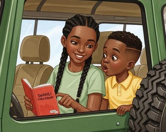 Tanzania-avontuur voor kinderen: een gezinsreis door Afrika: Swahili-woorden, culturele tradities en safari-ontdekking van wilde dieren Boek 8 jaar