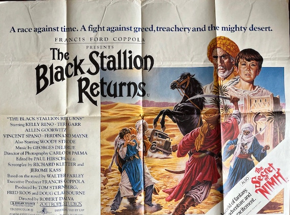 ワイルドブラックTHE BLACK STALLION USオリジナル映画ポスター Amazon.com: Movie Poster Young Black Stallion 2 Sided
