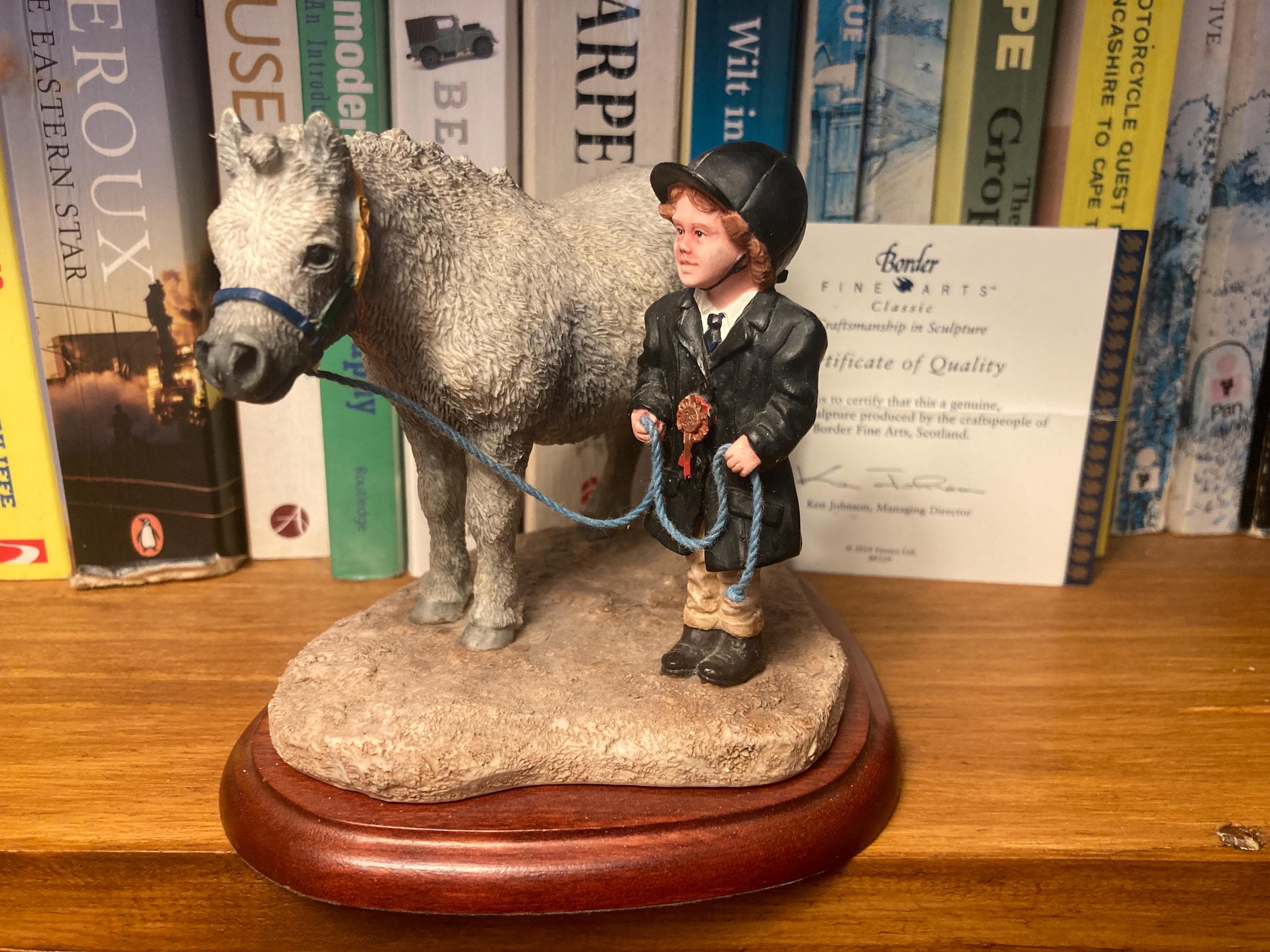 Vintage Border Fine Arts Horse Ornament, 