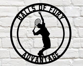Tennis Sign, Tennis Gift, Personalized Tennis Sign, Metal Tennis Sign, Sports Decor, Tennis Coach Sign, Personalized Metal Tennis Sign