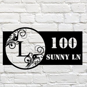 Personalized Mailbox Sign, Custom Mailbox Sign, Metal Patio Sign, Address Sign, Outdoor Address Sign, Metal Mailbox Hanging Sign