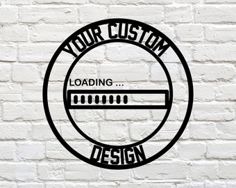 Personalized Metal Sign, Custom Metal Sign, Logo Here, Custom Metal Name Sign, House Warming Gift, Personalized Sign, Custom Design