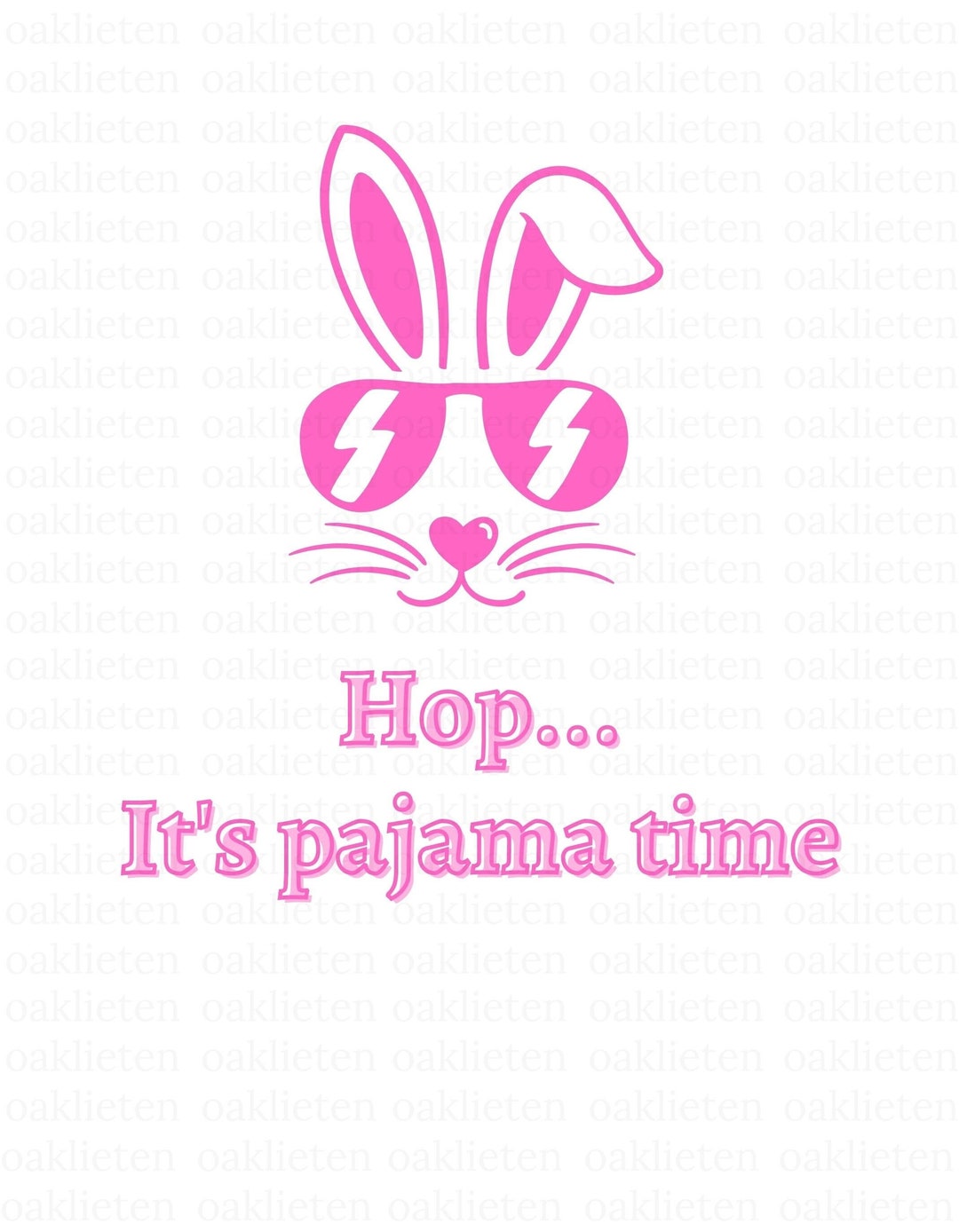 Hop Its Pajama Time SVG Easter Pajamas Toddler Easter Shirt Instant