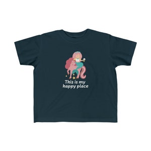 This is my happy place Mermaid riding Unicorn, Kids Toddler T-shirt, Beach Family Vacation Shirt