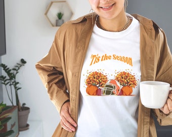 Tis the Season Football SVG: Herbst Kürbis Cricut-Datei (Digitaler Download)
