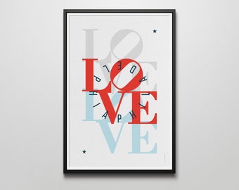 PHILLY – Love Travel Typography Art Print – 01