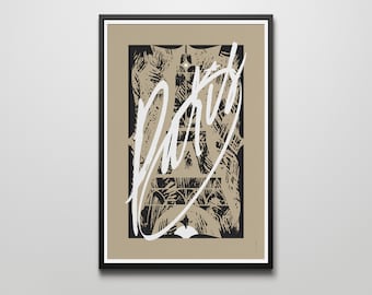 PARIS – Eiffel Tower Travel Typography Art Print – 03