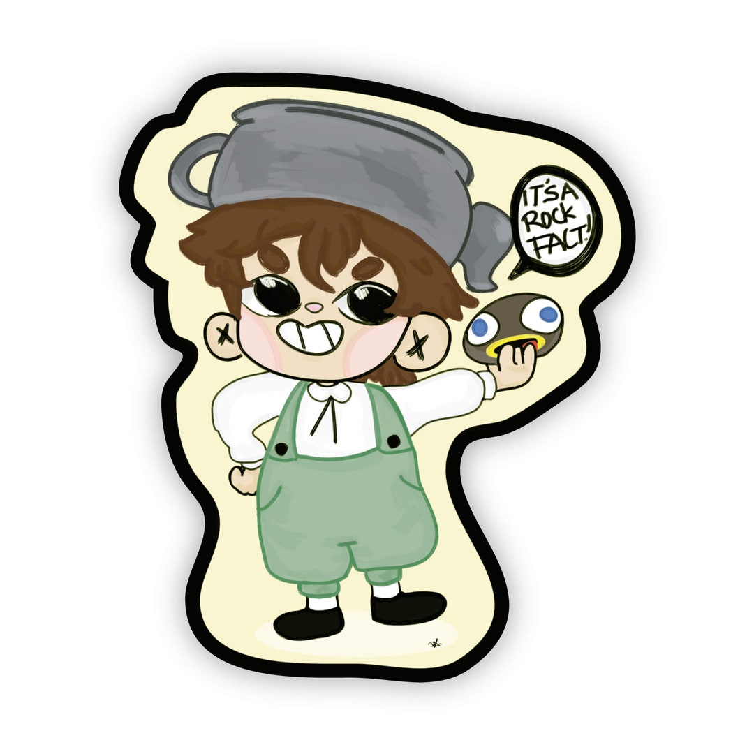 OTGW Gregit's A Rock Fact Sticker Over the Garden Wall Etsy