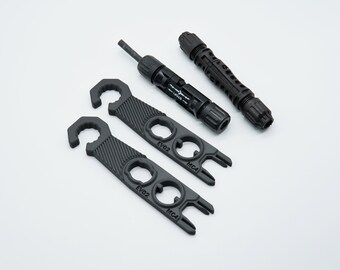 mc4 evo2 connector assembly set PV tool for solar, socket wrench, carbon fiber