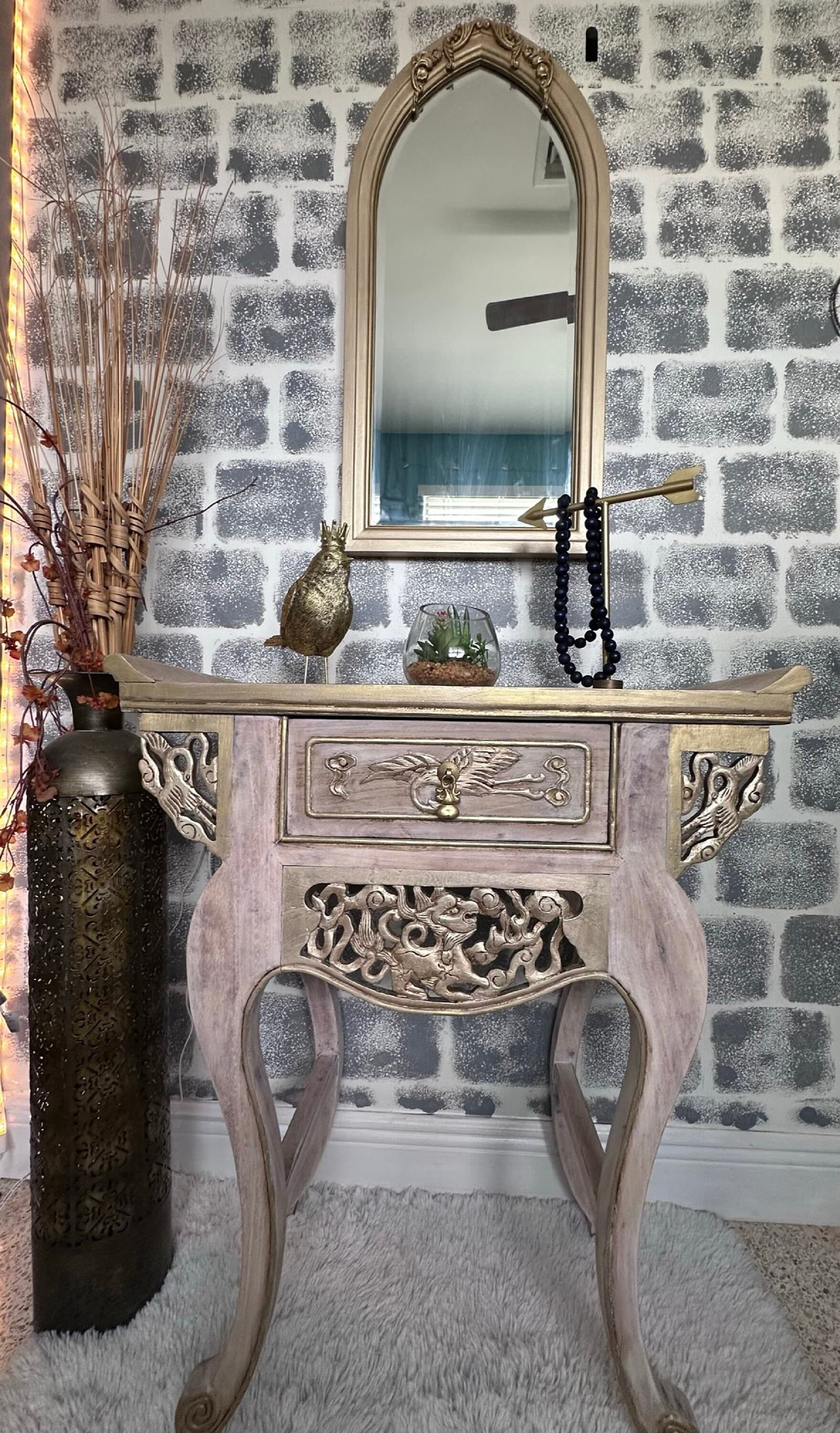 Vintage Chinese Table Mirror - Etsy