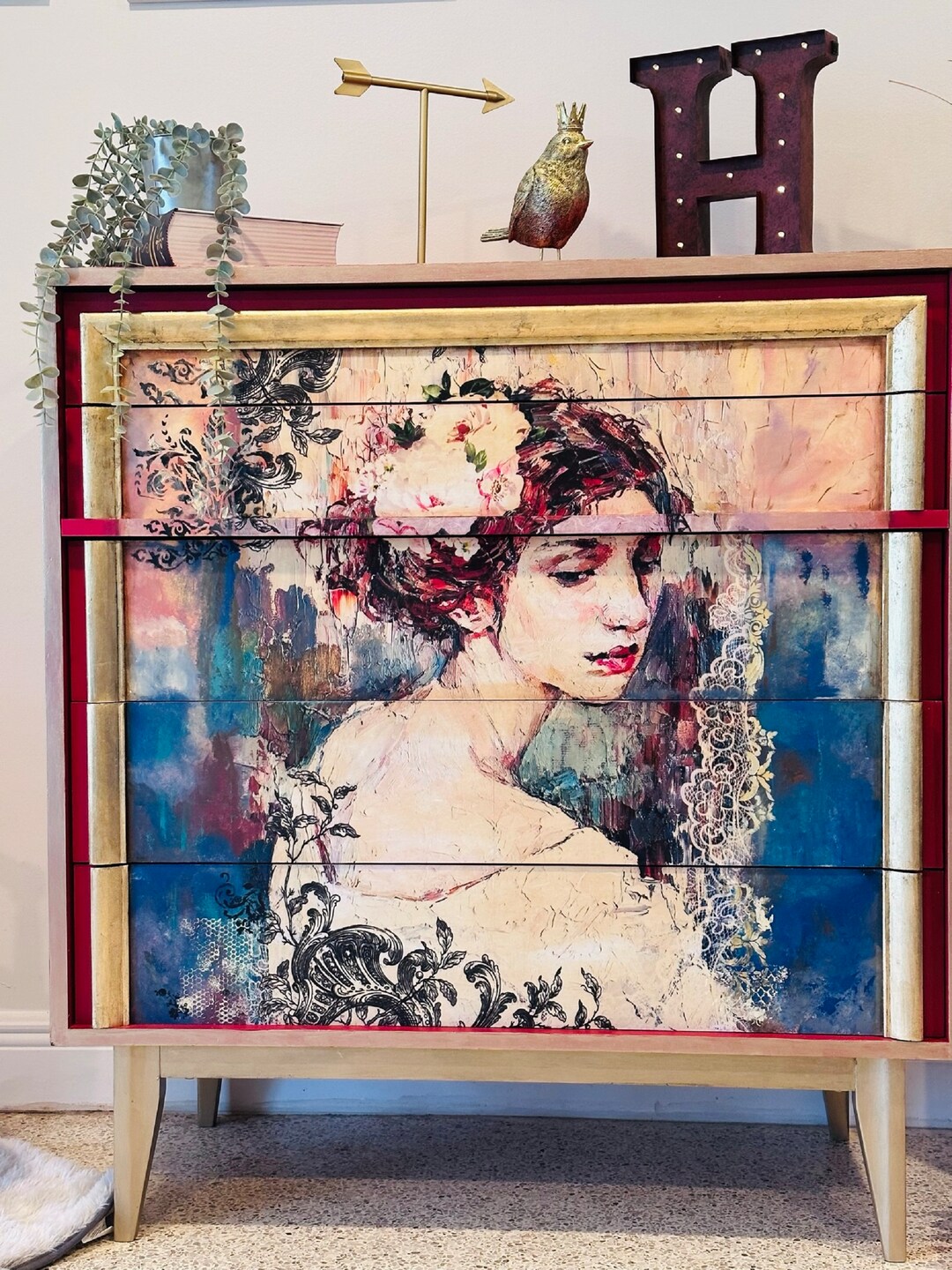 NEW*** Vintage Dresser/ Dresser / Tall Dresser/ Entryway Piece ...