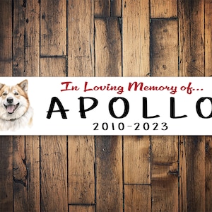 Akita Inu Memorial Sign | Akita Inu Dog Burial Sign | Personalized Dog Gift | Akita Inu Memory Gift | Akita Inu Decor | Metal Signs