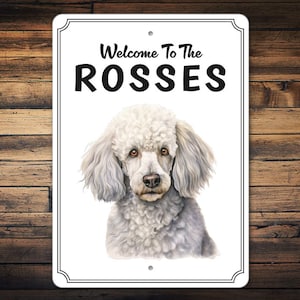 Poodle Dog Sign | Poodle Gift | Custom Poodle Gift | Sign For A Poodle Dog | Porch Sign Decor | Poodle Owners | Metal Sign