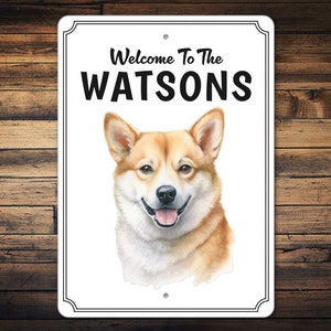 Custom Shiba Inu Sign | Shiba Inu Dog Owner | Shiba Inu Gift | Sign For A Dog | Porch Sign Decor | Shiba Inu Wall Decor Art | Metal Sign