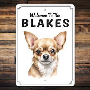 Custom Chihuahua Dog Gift | Chihuahua Sign | Custom Chihuahua Sign | Porch Sign For A Chihuahua | Porch Sign Decor | Chihuahua | Metal Sign