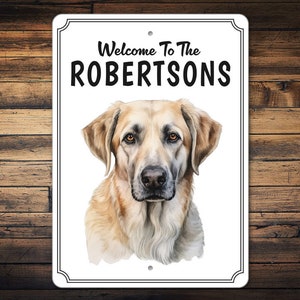 Customizable Anatolian Shepherd Sign | Anatolian Shepherd Gift | Anatolian Shepherd Dog Decor | Custom Dog House Sign | Custom Metal Sign