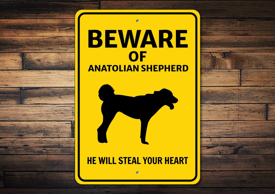 Anatolian Shepherd Sign, Beware Dog Sign, Anatolian Shepherd Gift