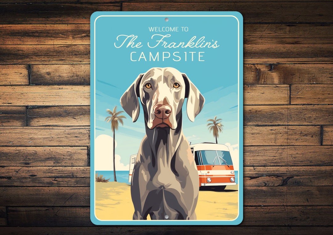 thumbnail image 2 of Weimaraner Dog Sign Dog Lover Gift Farmhouse A Weimaraner's House Rules Wooden 2 of 9