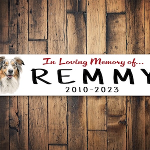 Australian Shepherd Memorial Sign | Australian Shepherd  Burial Sign | Personalized Dog Gift | Dog Memory Gift | Dog Decor | Metal Sign