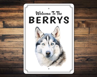 Siberian Husky Sign | Siberian Husky Owner | Siberian Husky | Sign For A Dog | Porch Sign Decor | Siberian Husky Gift | Metal Sign