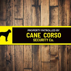 Warnschild 'Beware Of Dog' Cane Corso - Metall, Vintage-Look, 30x20 Cm, Für Garten, Zaun & Tür