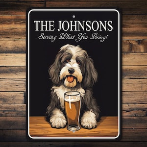 Tibetan Terrier Sign, Custom Tibetan Terrier Gift, Tibetan Terrier, Tibetan Terrier Decor, Tibetan Terrier Wall Decor- Metal Sign