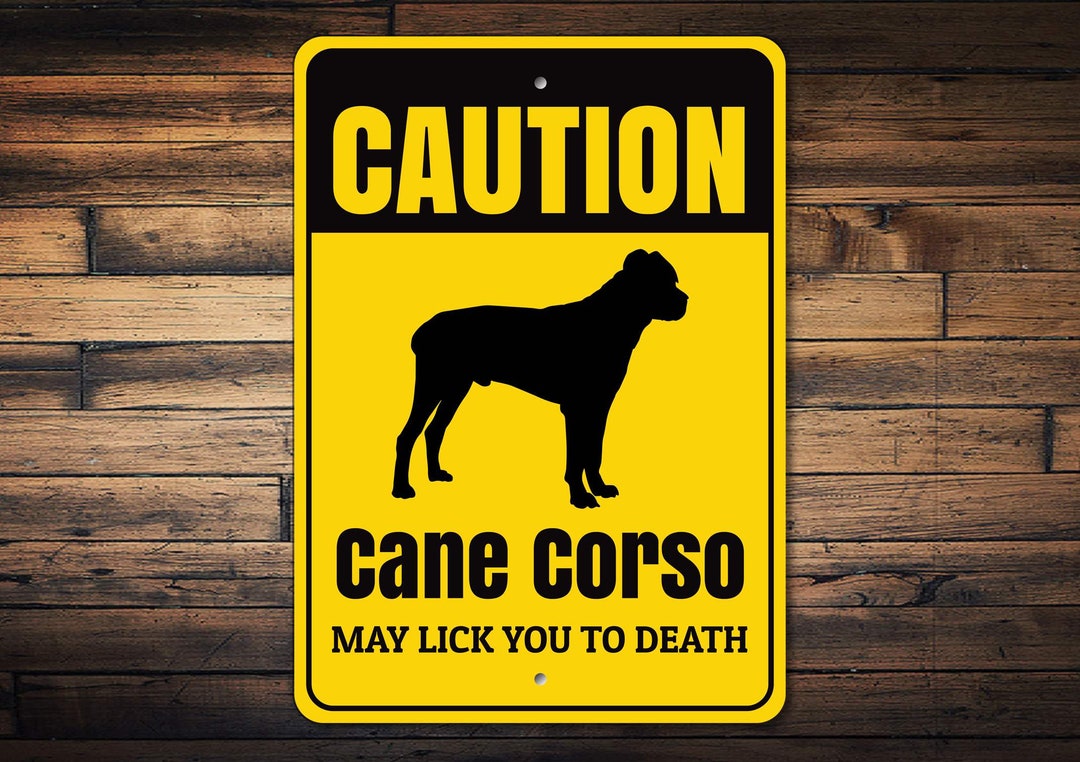 Cane Corso Sign, Caution Dog Sign, Dog Breed Sign, Cane Corso Gift, Cane Corso Decor, Dog Yard