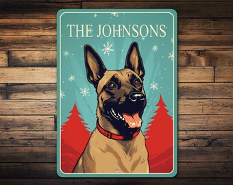 Belgian Malinois Dog Sign, Belgian Malinois Dog Gift, Belgian Malinois, Belgian Malinois Bar Gift, Belgian Malinois Dog Owner - Metal Sign