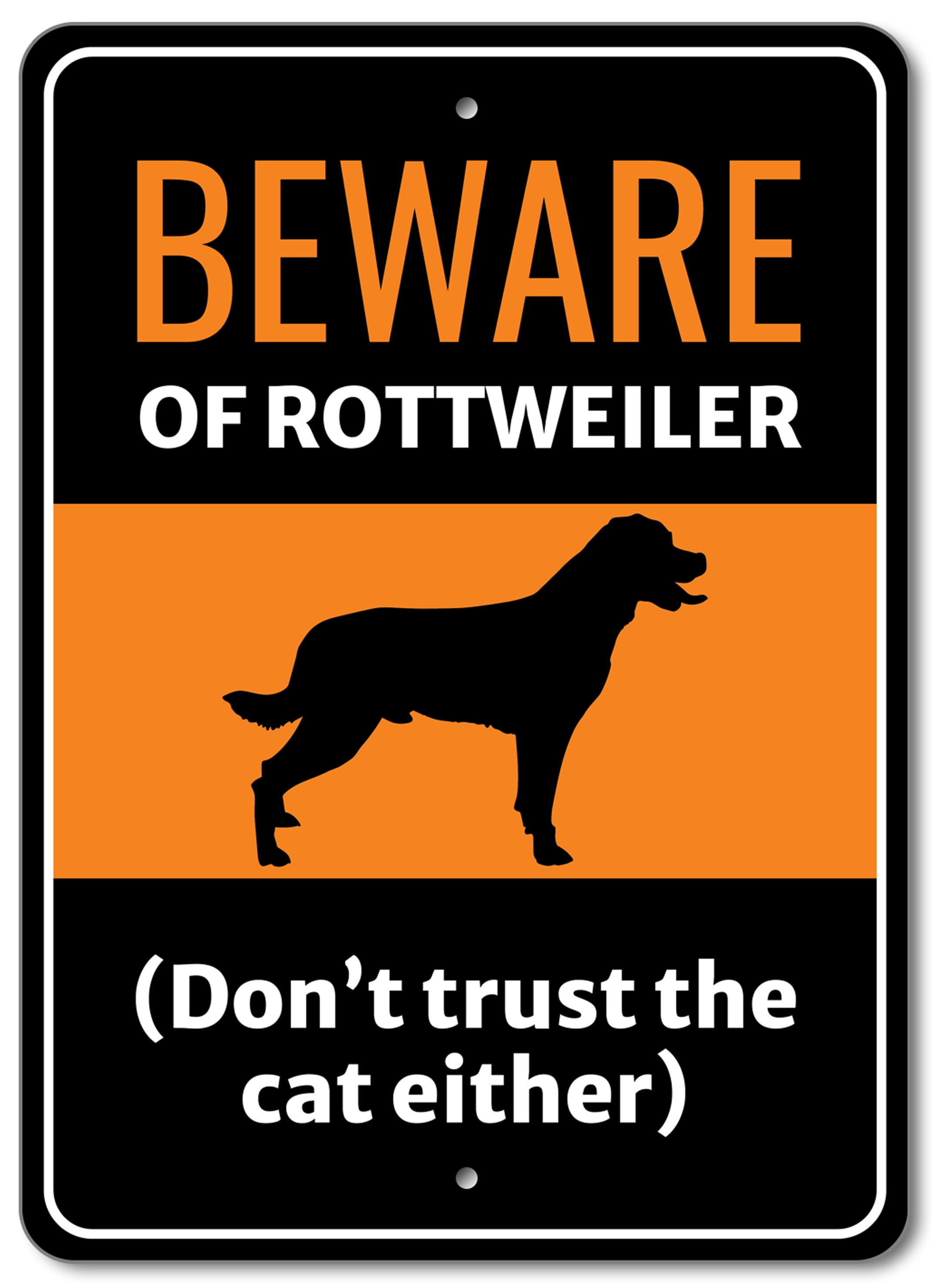 Beware of Rottweiler Sign, Rottweiler Gift, Rottweiler Decor, Dog Breed ...