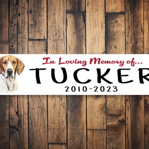 Englischer Foxhound-Gedenkzeichen |Englischer Foxhound-Zeichen | Foxhound Zeichen | Foxhound Erinnerungsgeschenk | Hund Erinnerung Geschenk | Hunde Geschenk | Metallschild