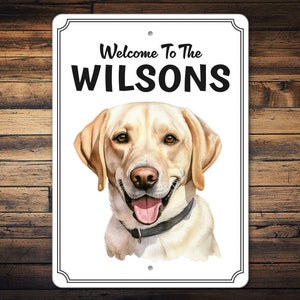 Labrador Dog Sign | Labrador Owner Gift | Custom Labrador Decor | Sign For A Dog | Porch Sign Decor | Labrador Dog Gifts | Metal Sign