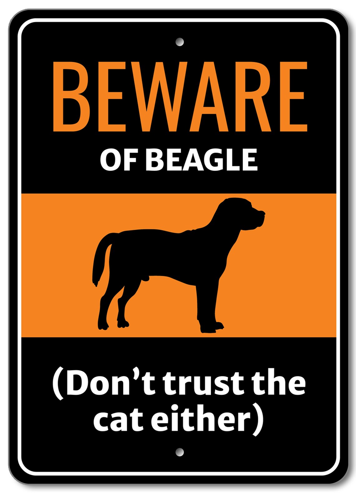 Beagle Dog Sign, Beware Dog Sign, Dog Breed Sign, Beagle Lover Gift ...