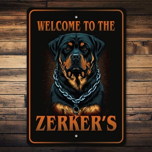Custom Rottweiler Sign, Rottweiler Dog Owner Gift, Rottweiler Dog, Custom Gift For Dog, Custom Dog Gift, Rottweiler Sign, Dog Metal Sign
