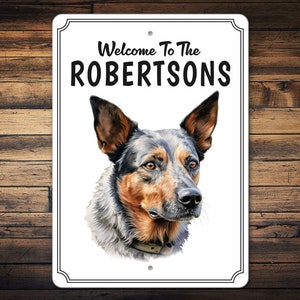 Customizable Australian Cattle Dog Sign | Australian Cattle Gift | Australian Cattle Dog Decor | Custom Metal Dog Sign | Custom Metal Sign