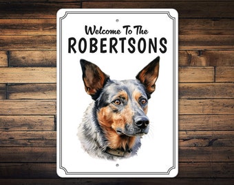 Customizable Australian Cattle Dog Sign | Australian Cattle Gift | Australian Cattle Dog Decor | Custom Metal Dog Sign | Custom Metal Sign