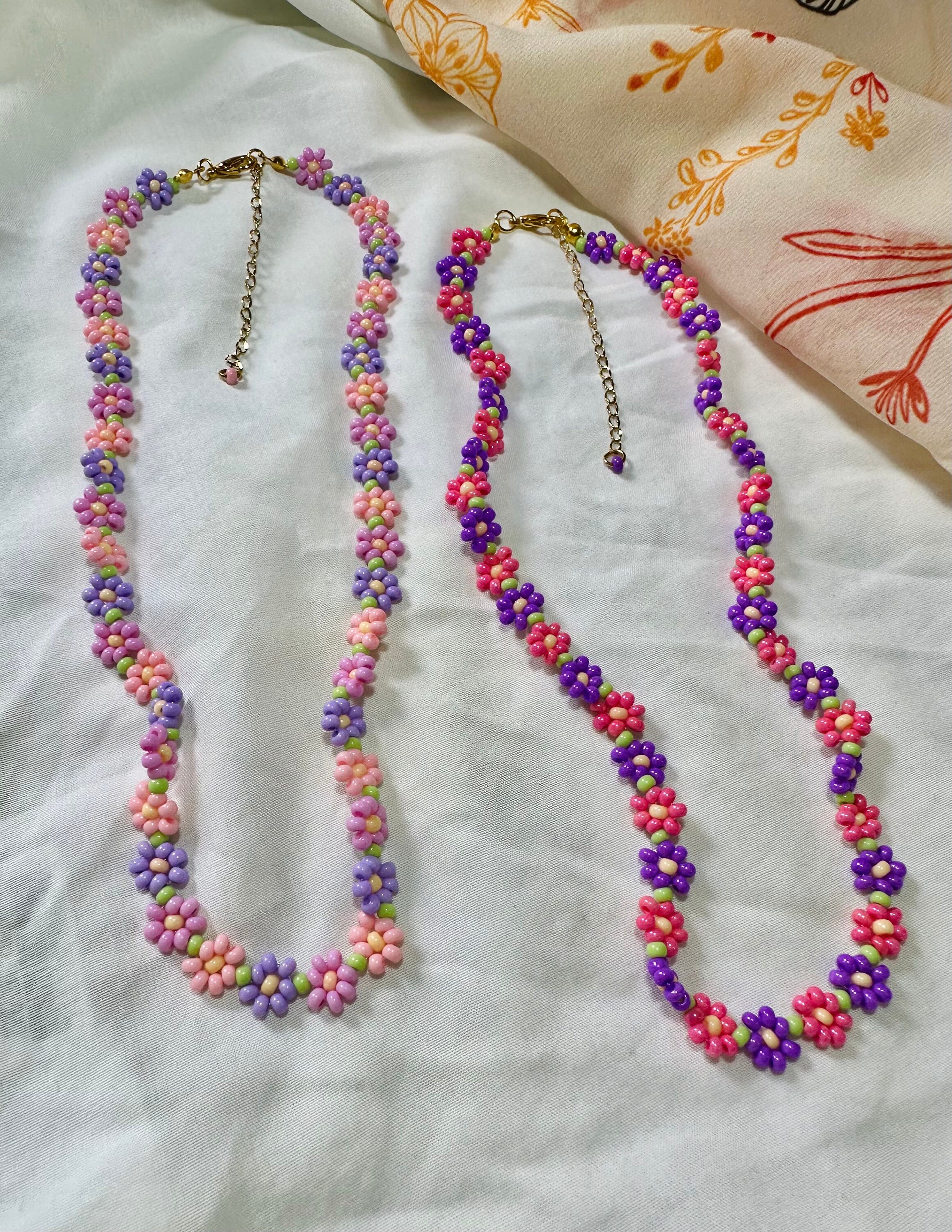 Colorful Flower Necklace
