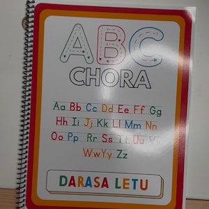 Swahili Alphabet Tracing Book | Practice Workbook | Learn Kiswahili Letters | Preschool & Kindergarten Writing Book | Physical Shipped Book