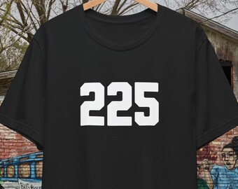 Baton Rouge LA T-Shirt: 225 Area Code, Louisiana Souvenir Bayou State Acadiana Tiger Souvenir