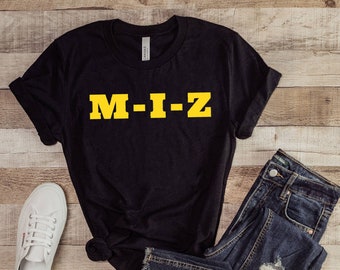 T-shirt unisexe à manches courtes M-I-Z Columbia Native Show-Me State T-shirt 573 cadeau de la région pour lui CoMo Midwestern Jefferson City Apparel St Louis