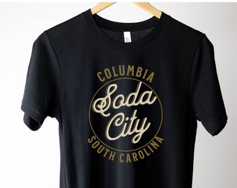Columbia SC Soda City Unisex Jersey Short Sleeve Tee Cola South Carolina Gift Shirt 803 Midlands Cola T-Shirt Palmetto State Fathers Day