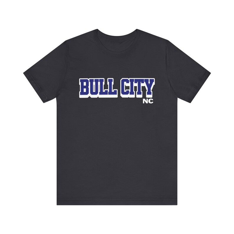 Durham NC Bull City Short Sleeve Tee North Carolina Durham Pride T-shirt Fan Dad Father's Day Gift Research Triangle Souvenir image 2