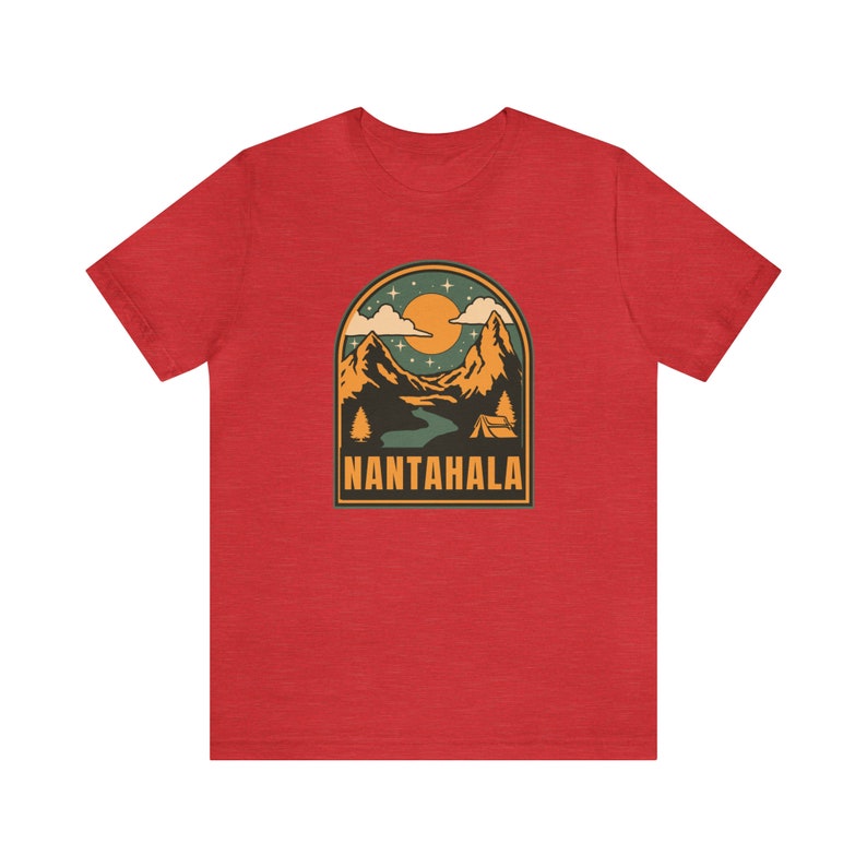 Nantahala National Forest North Carolina Unisex Short Sleeve Tee Western NC Hiking Gift Camping Gear Smoky Mountains Adventure Enthusiast image 3