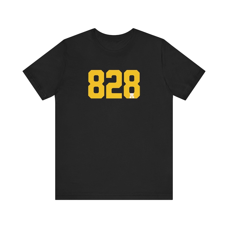 828 Western NC Area Code Unisex Short Sleeve Tee North Carolina T-shirt 843 Blue Ridge Mountains Asheville T-Shirt Boone Gift Brevard Gear image 2