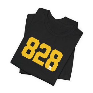 828 Western NC Area Code Unisex Short Sleeve Tee North Carolina T-shirt 843 Blue Ridge Mountains Asheville T-Shirt Boone Gift Brevard Gear image 5