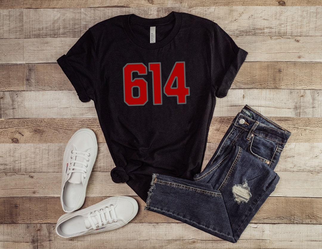 Area Code 614 614 Area Code Columbus OH Unisex Short Sleeve Tee Central Ohio T-shirt ...