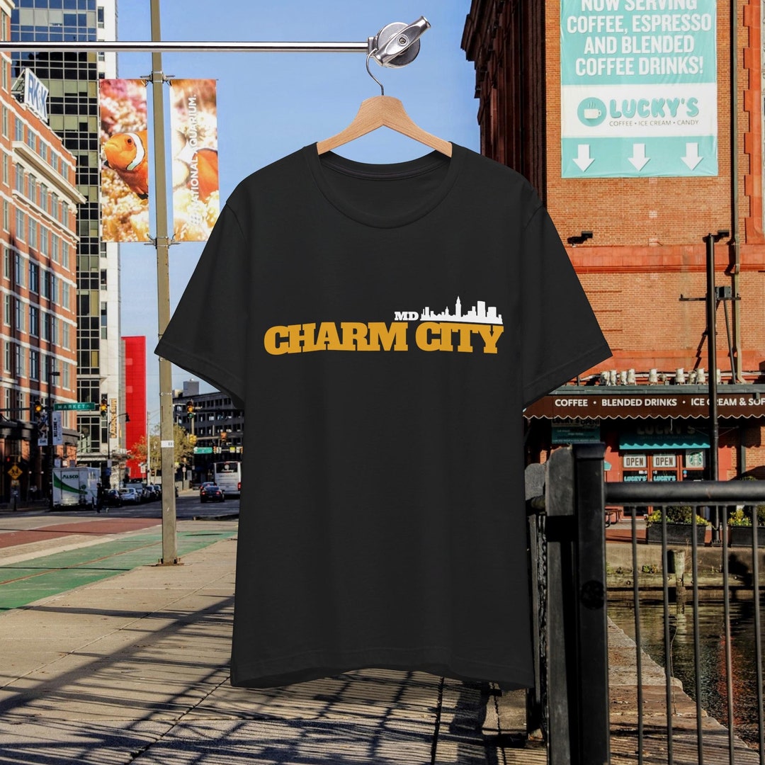 Baltimore MD Charm City T-shirt unisexe à manches courtes Central