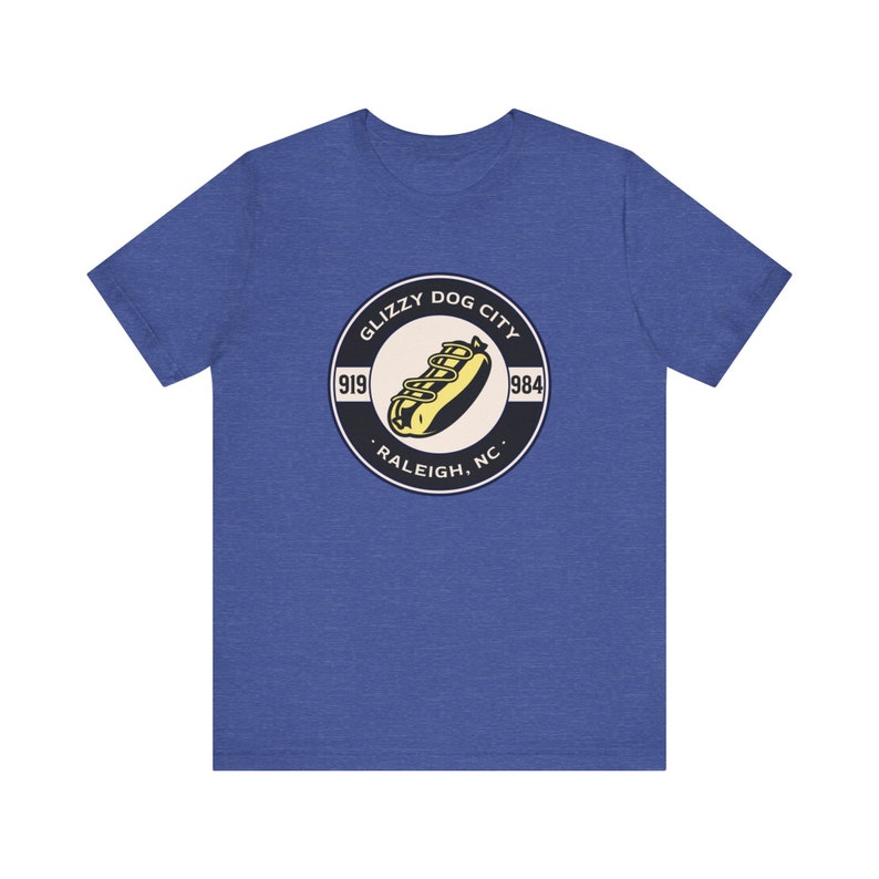 Camiseta de manga corta unisex para amantes de los perritos calientes de Raleigh, Carolina del Norte. El mejor regalo de verano para barbacoa para fanáticos de Glizzy, esposo, amante de la comida y papá, 4 de julio. imagen 4