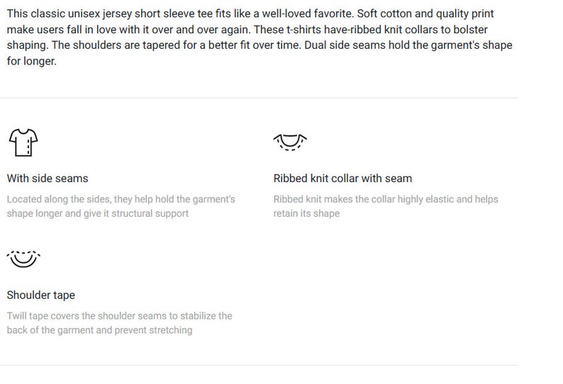 May include: Diagram showing the construction details of a short-sleeved t-shirt. The diagram shows the side seams, ribbed knit collar with seam, and shoulder tape.