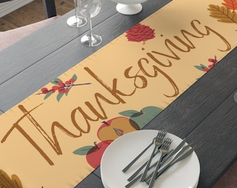 Thanksgiving Table Runner, Harvest Gift, Kitchen Decor, Harvest Table Runner, Thanksgiving Gift, Dining Room Decor, Autumn Table Decor