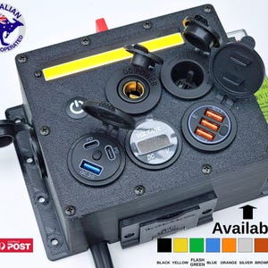 Cargador de coche, caravana, barco, furgoneta, 12 V, USB, para teléfono, portátil, encendedor de cigarrillos, LED, Anderson, universal, fuera de la red, personalizado